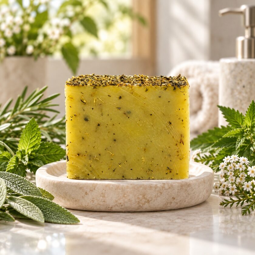handgemachte_kräuterseife_im_spa_bad Wildkräuter Seife